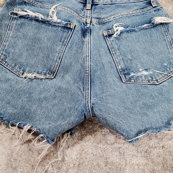 AGOLDE Dee Ultra High Waist Cutoff Denim Shorts (Ricochet) 27, RICOCHET - Picture 4 of 4